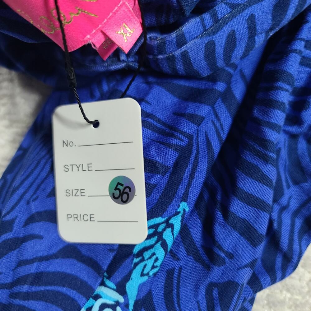 Lilly Pulitzer Orla Maxi Dress Aegean Navy Calypso Coast XL Resort wear Vacay - Picture 11 of 11